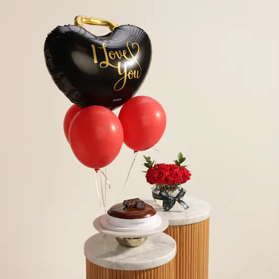 Aani & Dani Galaxy Cake | Love in the Air Balloons and Flowers
