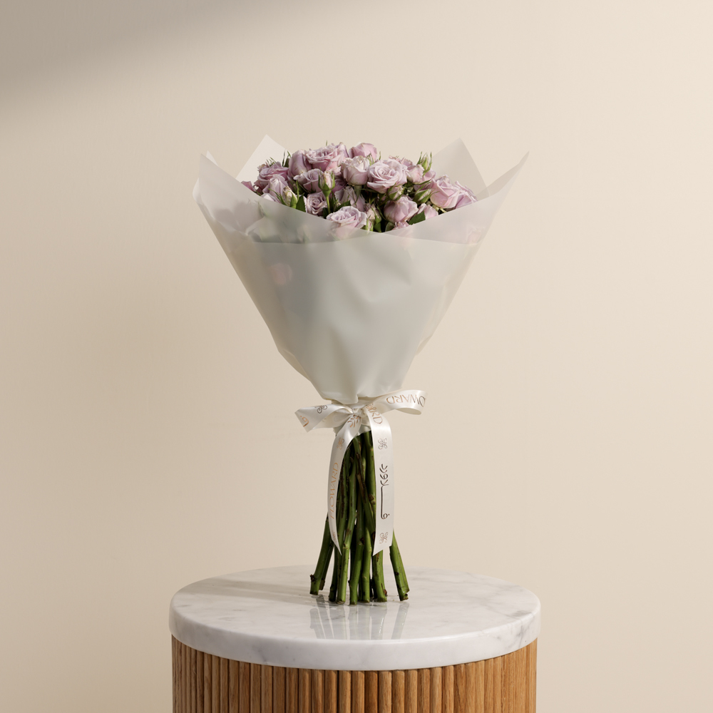 Purple Radiance Bouquet | 18 Baby Roses