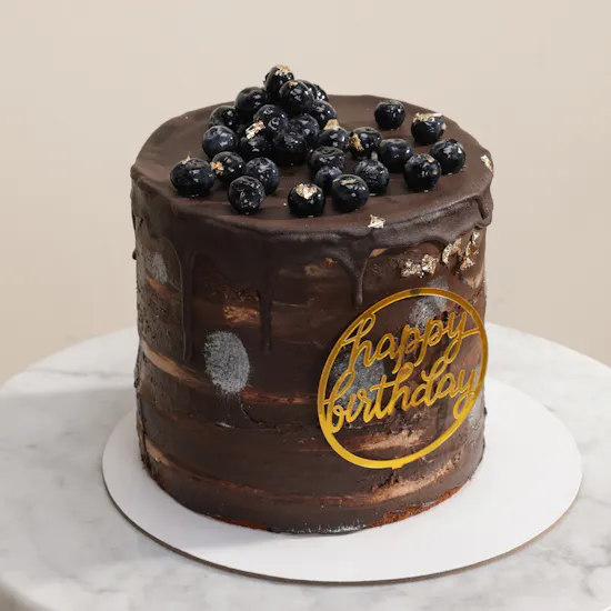 Floward Chocolate Blueberry Birthday Cake