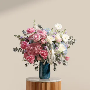 Vibrant Embrace Flowers Vase