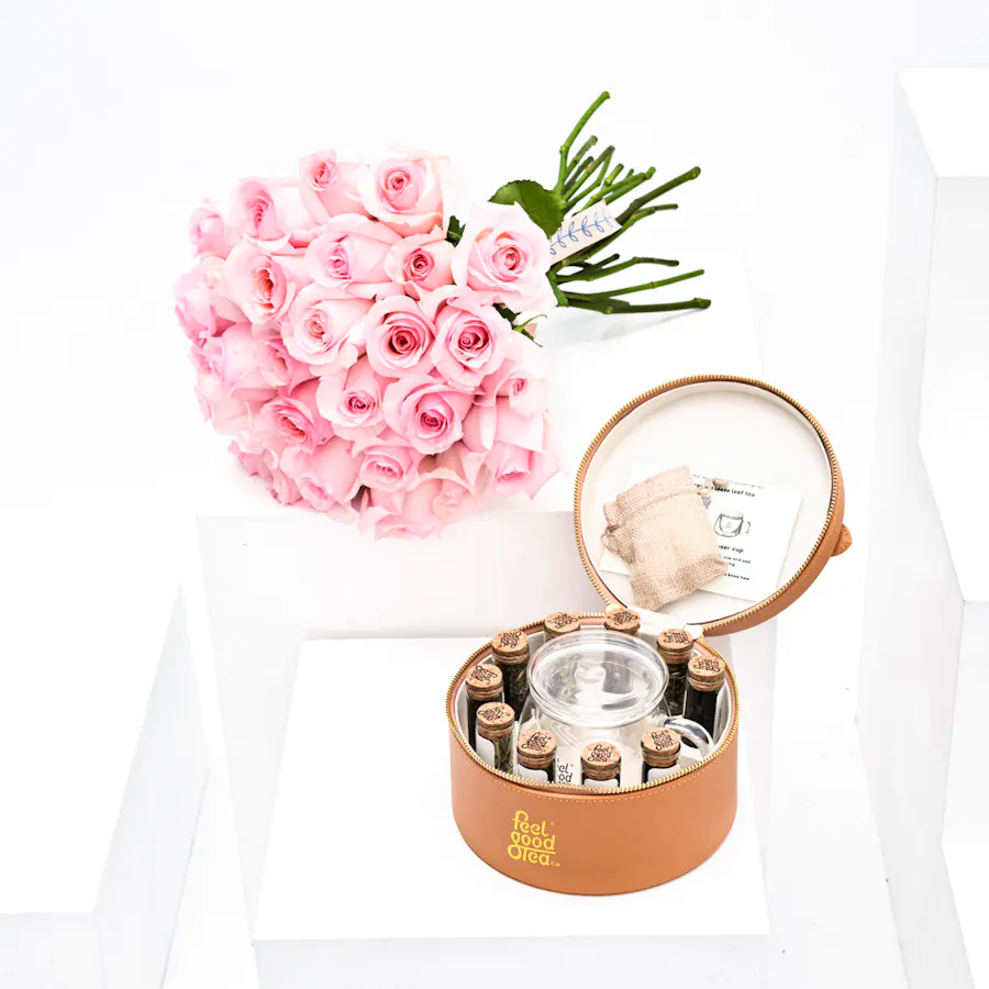 Feel Good Tea Bag | Pink Roses 4