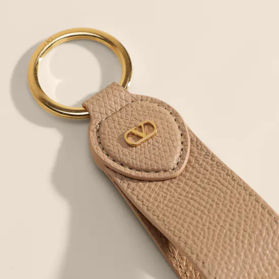 Valentino Garavani VLogo Signature Leather Key Ring