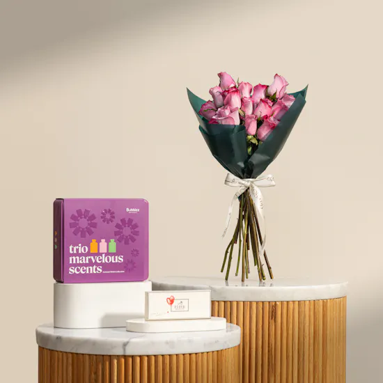 Bubblzz Trio Marvelous Scents Sensual Minis Collection Box | Sorry Chocolate and Flowers