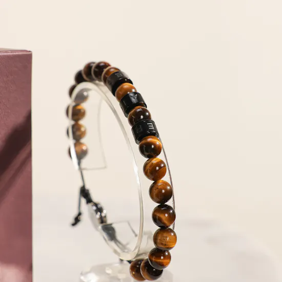 Aigner Marizo Black and Brown Men's Bracelet