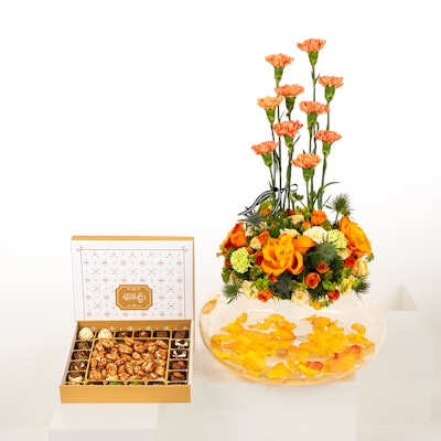 Linne Lipecan and Chocolates | Cheerful Orange Vase