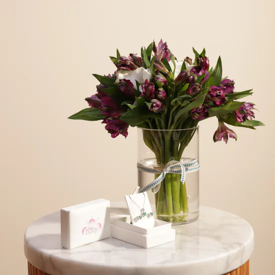 Baby Fitaihi Emerald Heart Set | Bright Flowers Vase