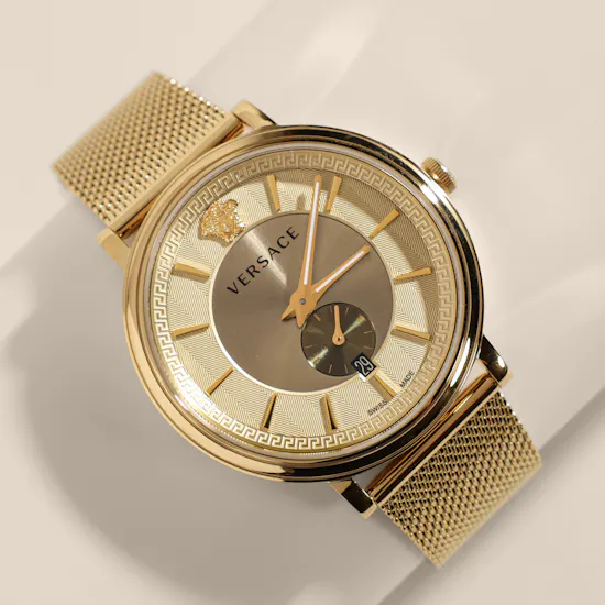 Versace V Circle Gold Men's Watch