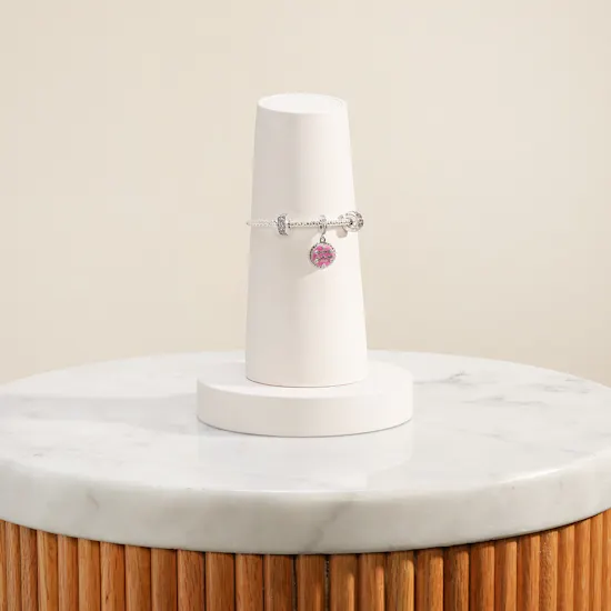 Pandora Moments Pink Birthday Cake Bracelet Set