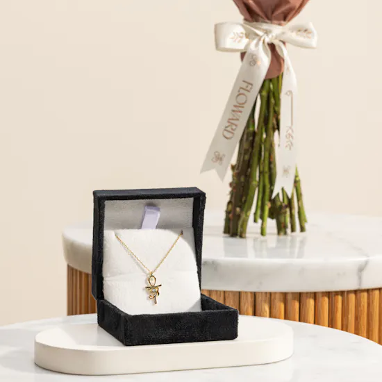 Arsty Ankh Zircon Stone Necklace | Appreciation Flowers Bouquet