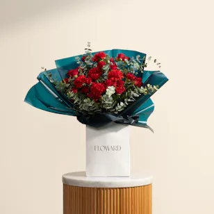 Crimson Whisper Flowers Bouquet