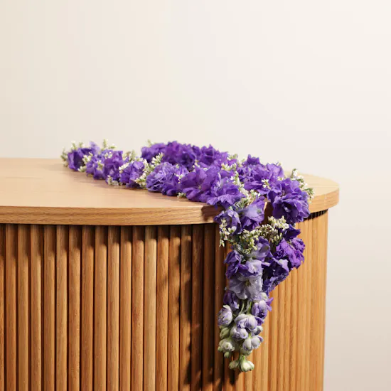 Graduation Purple & White Floral Set