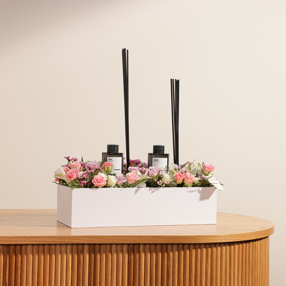 Mubkhar Rose and Violet Duo | Angelic Roses