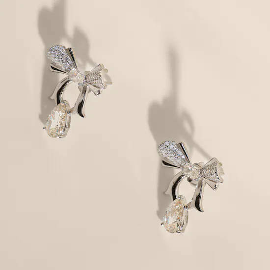 Floward Yellow Reverie Silver Women's Earrings