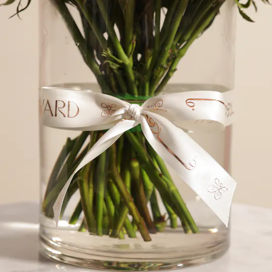 Charming Pink Rose Vase | 35 Roses