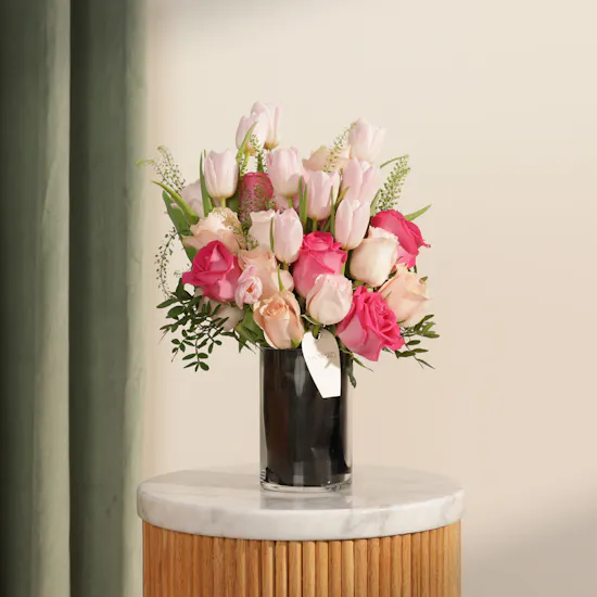 Golden Wishes Flowers Vase