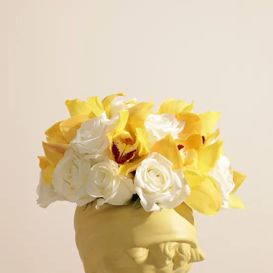 Golden Muse Flower Vase