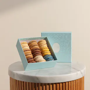 Ladurée Macaron Blue Arabesque Box