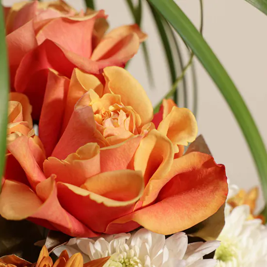 Amber Orbit Flower Vase