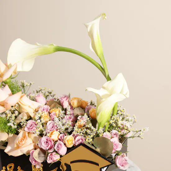 Charm Congratulations on Graduation Flower Box