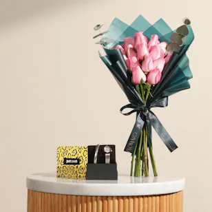 Just Cavalli Signature Snake Aria Ladies Fashion Watch | Soft Flower Bouquet