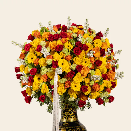 The Golden Majesty Colossal Flower Vase
