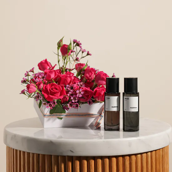 Mubkhar Duo Hair Mist | Fuchsia Baby Rose