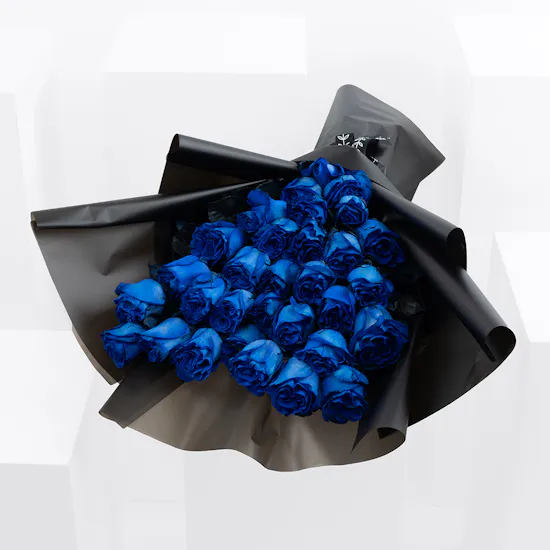 Dark Blue Roses | Flowers Bouquet