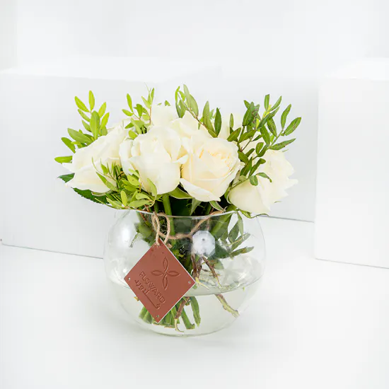 Secrets Mini Desserts Tray | White Roses