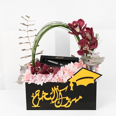 Roberto Cavali Pen And Graduation Box | Bright Flowers