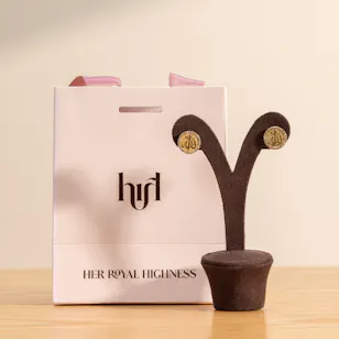 Hrh Gold Plated Allah Earrings 