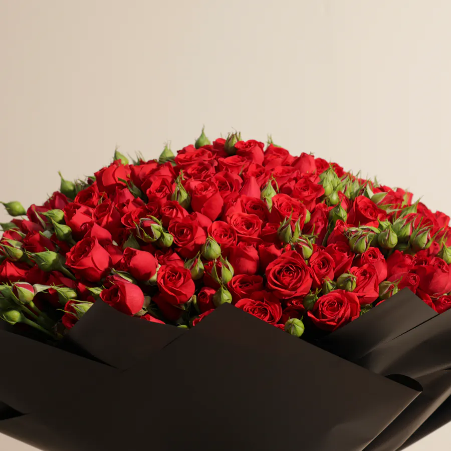 Charming Red Baby Roses Bouquet | 100 Flowers 2
