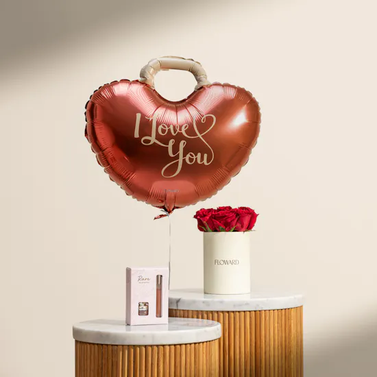 Rare Beauty Mini Rare Eau de Parfum Unisex Set | Love You Flowers and Balloon