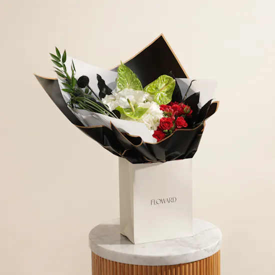The Verdant Charm Flowers Bouquet