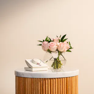 Pandora Moments Sparkling Crown O | Pink Flowers Pandora Moments Sparkling Crown O | Pink Flowers