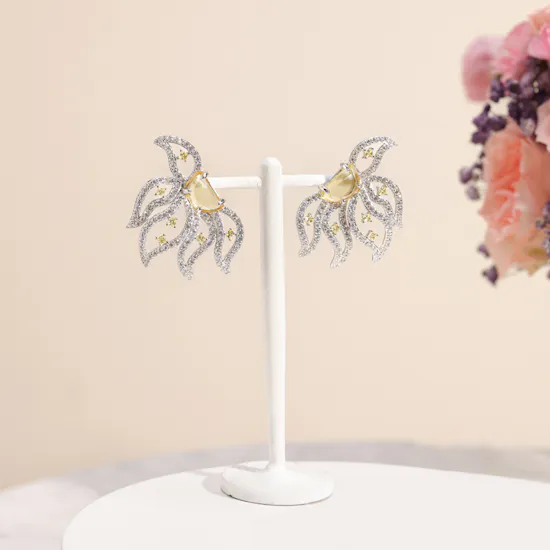 Floward Silver Jewelry Set | Yellow