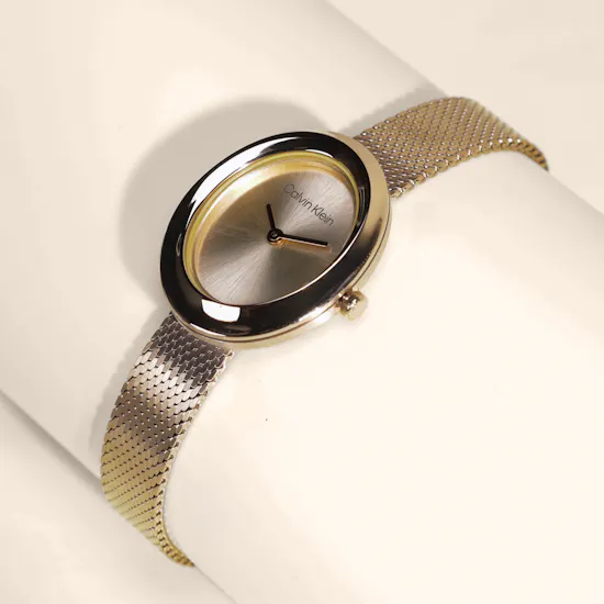 Calvin Klein Contoured Bezel Oval Dial Women's Watch