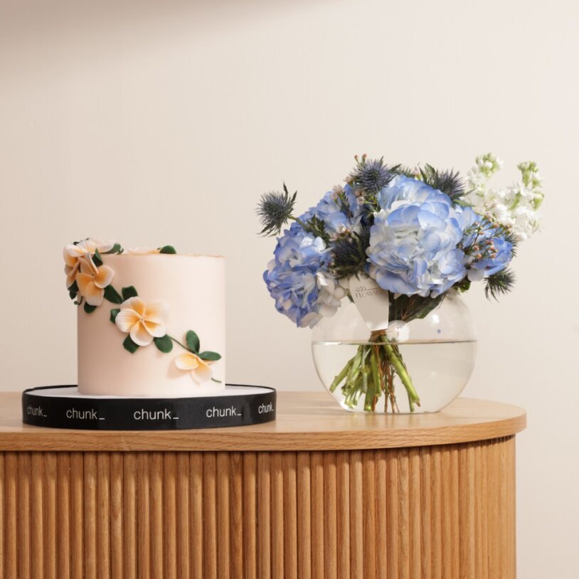  كيك الزفاف من تشنك | مزهريه انيقه