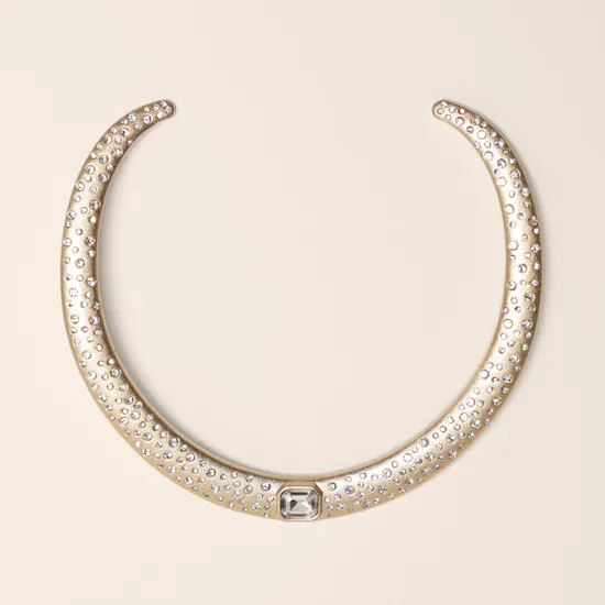 Lynyer Aurora Dust Gemstone Gold Plated Women's Necklace