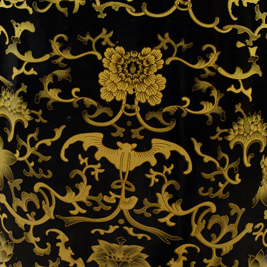 Magnificent Vase Black & Gold | 160 CM