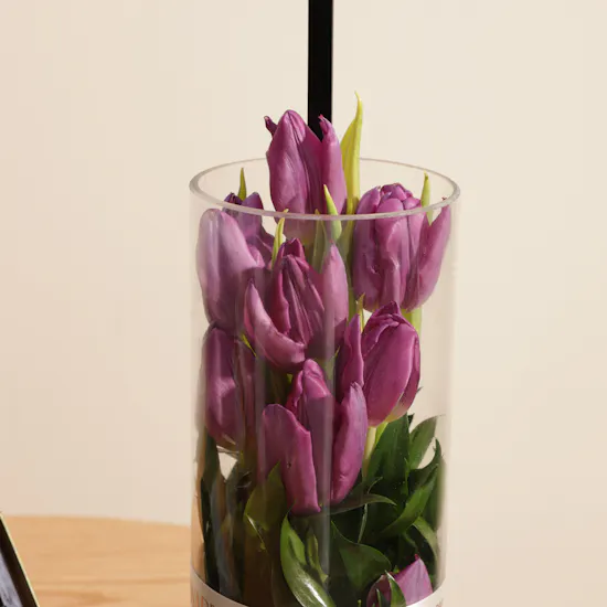 Bostani Black Signature Chocolate Box | Serenity Vibes Flower Vase