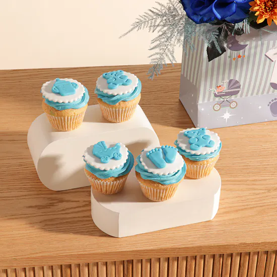 Floward New Baby Boy Cupcakes | Stunning Flowers