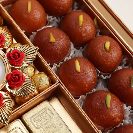 NJD Diwali Ladoo and Chocolate Gift Box