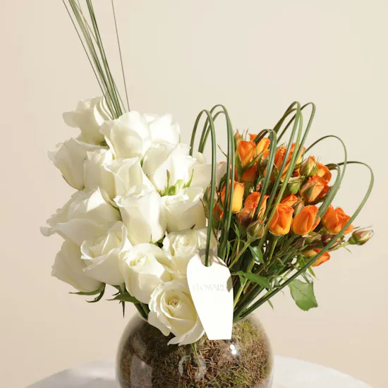 Sunset Harmony Flower Vase