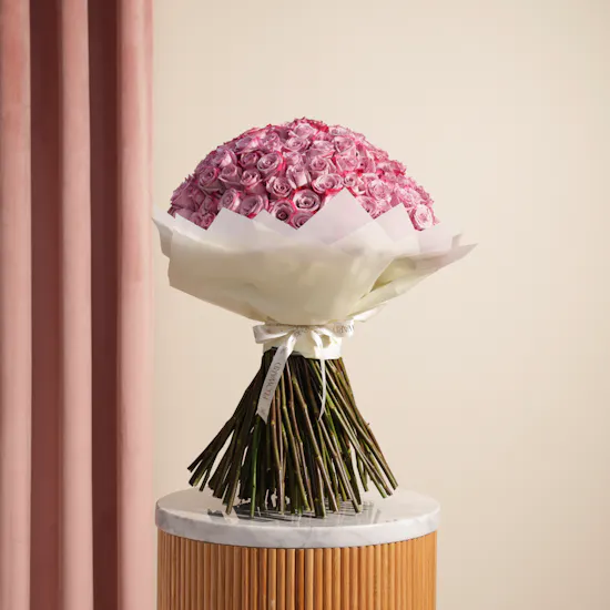 Purple Majesty Bouquet | 150 Roses