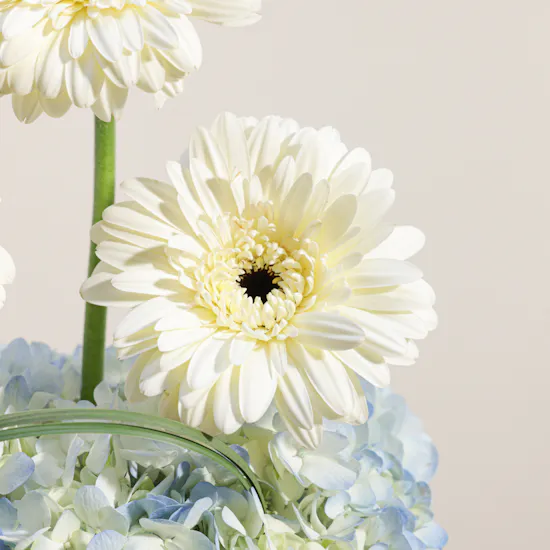 Personalized Blue Birthday Vase