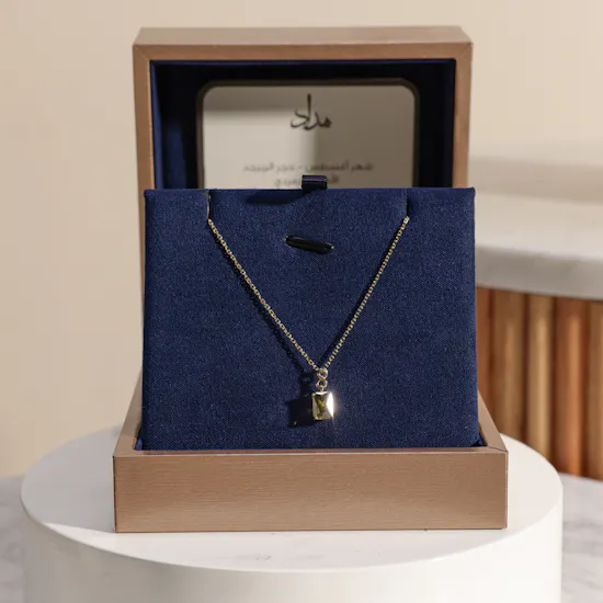 Midad August Green Peridot Necklace | Happy Birthday Flowers Box