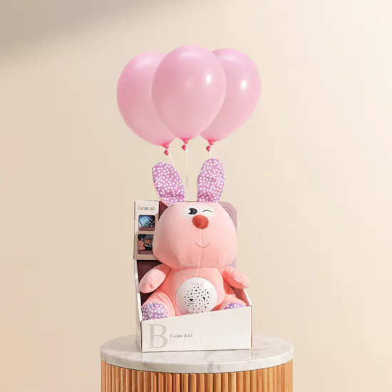 Funmuch Washable Furry Rabbit Toy | Balloons