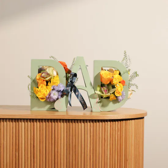 DaD's Love Flowers Vase