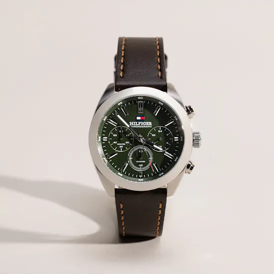 Tommy Hilfiger Hudson Leather Men's Watch