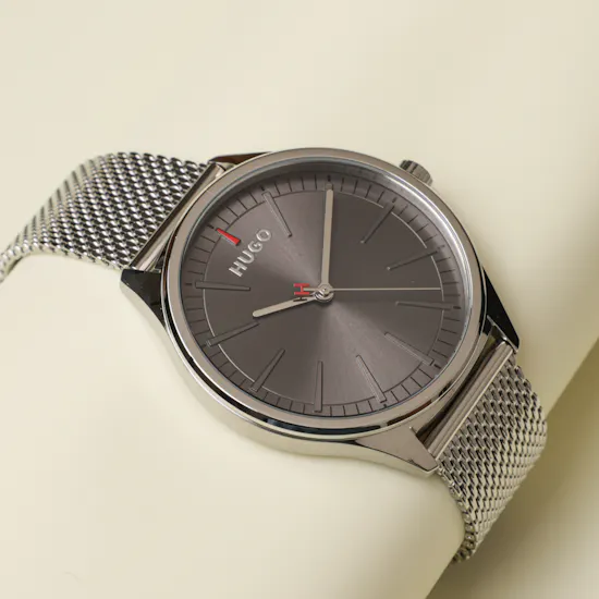 Hugo Smash Silver Men Watch